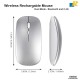Wireless Rechargeable Dual-Mode Mouse with Multi-Device Connectivity, Precision Tracking, and Multi-Function Roller Button
