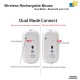 Wireless Rechargeable Dual-Mode Mouse with Multi-Device Connectivity, Precision Tracking, and Multi-Function Roller Button