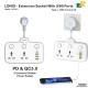 LDNIO Power Socket – 2500W High-Power Extension with Independent Switches, Fast Charging, and Universal Plug Outlets SC2413