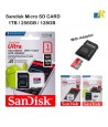 SanDisk 1TB/ 256GB/ 128GB Ultra microSDXC Memory Card with Adapter/Class 10/ A1/ UHS-I/Up to 120MB/s