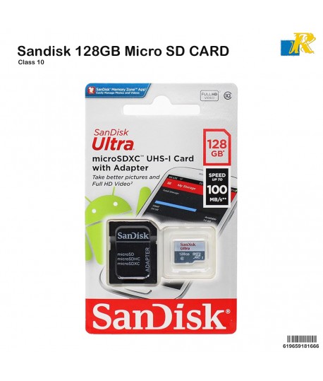 SanDisk 1TB, 256GB, 128GB Ultra microSDXC Memory Card with Adapter – Class 10, A1, UHS-I  - Up to 120MB/s