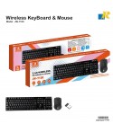 JEQANG JW-7100 Wireless Keyboard&Mouse Combo/Full-Size/2.4GHz/Spill-Resistant/Ergonomic Design