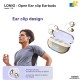 LDNIO Open-Ear Wireless Clip-On Earbuds – Bluetooth 5.4, Touch Controls, USB-C Charging, 400mAh Case, HD Audio - T08