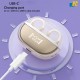 LDNIO Open-Ear Wireless Clip-On Earbuds – Bluetooth 5.4, Touch Controls, USB-C Charging, 400mAh Case, HD Audio - T08