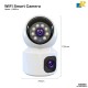 HD Smart WiFi Dual Lens Camera / Two-Way Audio / Day Night Vision / Motion Detection / V380 Pro App