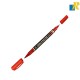 Deli U104 Mate Permanent Marker Double Tips Black,Blue,Red