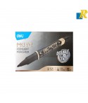 Deli U104 Mate Permanent Marker Double Tips Black,Blue,Red