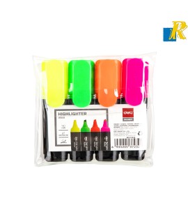 Deli Delight Highlighter Marker 4 Pieces Item No.37232
