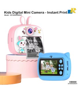 Kids Instant Print Camera / Dual Lens / Thermal Print / 2.4" Screen / Type-C / Games Music Photo Video
