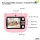 Kids Instant Print Camera / Dual Lens / Thermal Print / 2.4" Screen / Type-C / Games Music Photo Video
