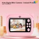 Kids Instant Print Camera / Dual Lens / Thermal Print / 2.4" Screen / Type-C / Games Music Photo Video