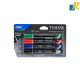 Deli Think Waterproof Chisel Tip Permanent Marker, 1.5-5 mm 4 Colours Item No.U10101