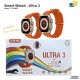 TLTM-M30 Ultra 3 Smart Watch / 2.3" Full Screen / Wireless Charging / Dual Straps / BT Calling / Fitness Tracker