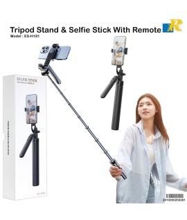 ES-H181 Selfie Stick / Balanced Handle / Tripod Stand / 360° Rotation / Bluetooth Remote / 1.8m Extendable