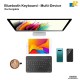 Bluetooth Wireless Keyboard / Multi-Device / Rechargeable / Slim Portable Design with Smooth Typing Experience