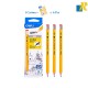 Deli Scribe Graphite Pencil Pack of 12 pencils 2.2mm , yellow Item No.C003-HB