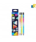 Deli  Enovation Wood Free Pencil 12 Pcs 2.2mm Item No.C020-HB