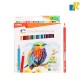 Deli Color Emotion Wooden Colored Pencils 18-Pieces 3.0mm Item No.C00210