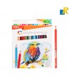 Deli Color Emotion Wooden Colored Pencils 18-Pieces 3.0mm Item No.C00210