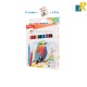 Deli Color Emotion Wooden Colored Pencils 18-Pieces 3.0mm Item No.C00210