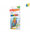 Deli Color Emotion Wooden Colored Pencils 12-Pieces 3.0mm Item No.C00200