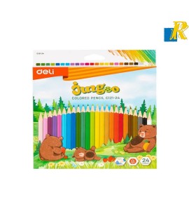 DELI JUNGOO 24 COLOUR PENCIL 3.0mm Item No.C121-24