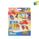 Deli 18 Colors Super Wings Oil Pastel with Extension Cap & Sharpener Item No.C00918