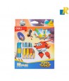 Deli 18 Colors Super Wings Oil Pastel with Extension Cap & Sharpener Item No.C009-18