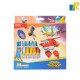 Deli 24 Colors Super Wings Oil Pastel with Extension Cap & Sharpener Item No.C009-24