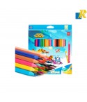 Deli Super Wings Erasable 2.6mm Color Pencils 24 Colors Item No.C126-24