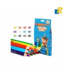 Deli Colour Kids 12 Jumbo Colour Pencils With Sharpener Item No.C00600