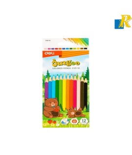Deli Jungoo 12 Colored Pencil, 3.0 mm Lead Item No.C121-12