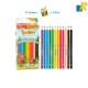 Deli Jungoo 12 Colored Pencil, 3.0 mm Lead Item No.C121-12