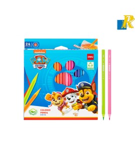 Deli Paw Patrol 24 Colored Pencil 3.0mm Item No.C125-24