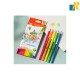 Deli ColoRun Hexagonal Fluore Colored Pencil 12 Colors Item No.C128-12