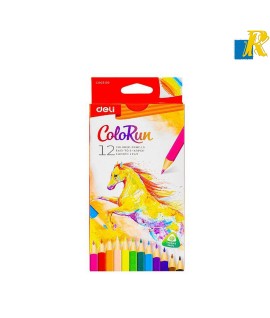 Deli ColoRun Color Pencils, 3.0mm 12 Colors Item No.C00300