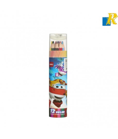 Deli 12 Colored pencils with sharpener Item No.C00807
