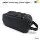 G901 Travel Bag / Clutch Bag / Triple Zipper Organizer / Compact Lightweight Hand Pouch for Daily Use