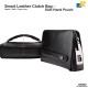 G906 Fingerprint Lock Anti-Theft Genuine Leather Clutch Bag