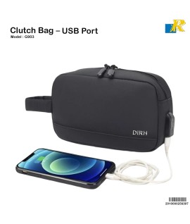 G903 Clutch Bag / Travel Storage Bag / USB Port Organizer / Water Resistant Travel in Style
