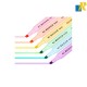Deli 6 Pcs Highlighter 6 Colors Chisel Tip 1-4mm Item No.S605