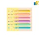 Deli 6 Pcs Highlighter 6 Colors Chisel Tip 1-4mm Item No.S605