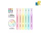 Deli 6 Pcs Highlighter 6 Colors Chisel Tip 1-4mm Item No.S605