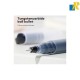 Deli 12pcs Max Gel Pens Blue Color Bullet Tip 0.5mm 1600m Visible Ink Item No.G16-BL