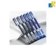 Deli 12pcs Max Gel Pens Blue Color Bullet Tip 0.5mm 1600m Visible Ink Item No.G16-BL