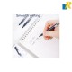 Deli 12pcs Max Gel Pens Blue Color Bullet Tip 0.5mm 1600m Visible Ink Item No.G16-BL