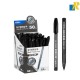 Deli Every Black Ink Ballpoint Pen 50-Piece Set, 1.0 mm Tip Size Item No.Q19-BK
