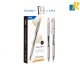 Deli Xtream Ballpoint Pen 0.7mm Black Ink Transparent Barrel Item No.Q02320