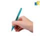 Deli Xtream Ballpoint Pen 0.7mm Blue Ink Transparent Barrel Item No.Q02330