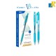 Deli Xtream Ballpoint Pen 0.7mm Blue Ink Transparent Barrel Item No.Q02330